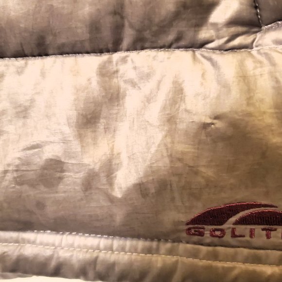 Size Small Go Lite Gray Down Feather Puffer Jacket - Picture 6 of 10